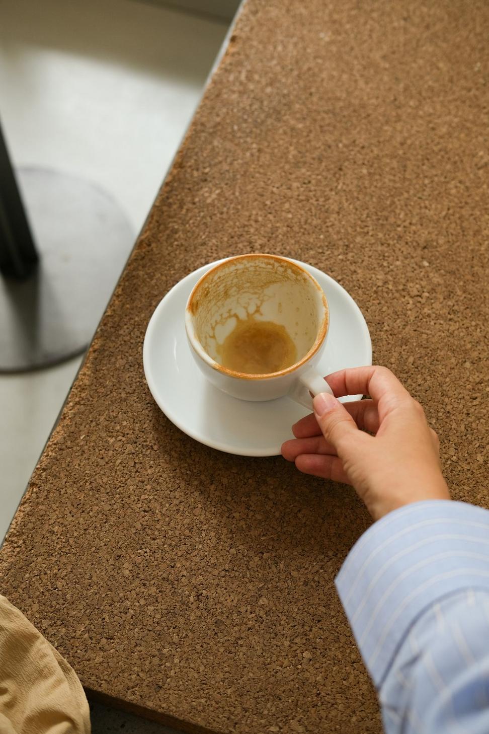 Coffee and blueprints